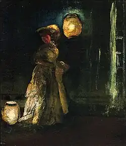 Girl with Japanese Lanterns
