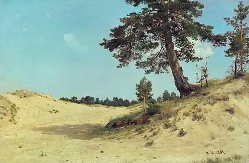 И. И. Шишкин. Сосна на песке. 1884