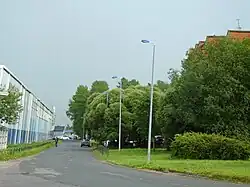 Вид на восток от пересечения с улицей Пилотов