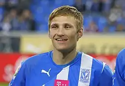 Кривец в форме ФК «Лех» (2011 год)