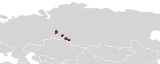 Населённые пункты, где по состоянию на 2022 год проживали или проживают носители сибирского финского языка