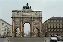 Ворота победы. 1843—1850. Людвигштрассе, Мюнхен