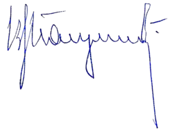 Изображение автографа