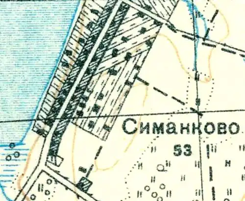 План деревни Симанково. 1931 год