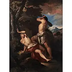 Геркулес, убивающий Какуса. Холст, масло