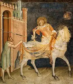 Мартин делит свой плащ с нищим