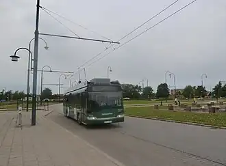 Троллейбус № 6992 «Эльвира». Станция Ландскруна. Маршрут № 3.