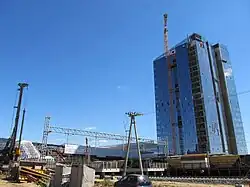 Платформа и бизнес-центр «Орбион». Август 2018