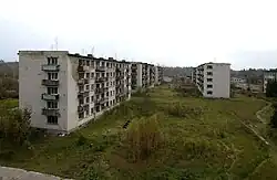 Заброшенные жилые дома военного городка Скрунда-1, Фото 2016 года.