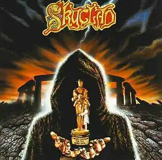 Обложка альбома Skyclad «A Burnt Offering for the Bone Idol» (1992)