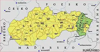 Земплен на карте