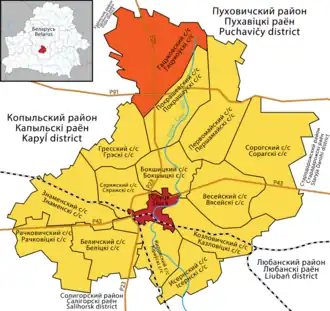 Гацуковский сельсовет на карте