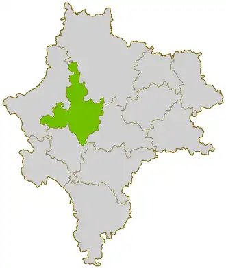 Духовщинский уезд на карте