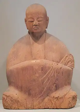 Деревянная синдзо бога Хатимана, IX век