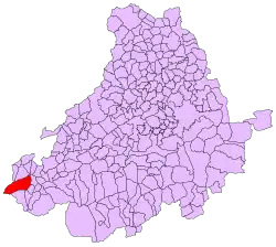 Расположение муниципалитета на карте провинции