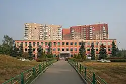 Управа района Солнцево (дом 50) и бульвар по улице Богданова