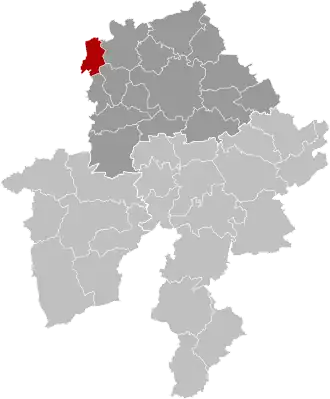 Расположение муниципалитета на карте провинции