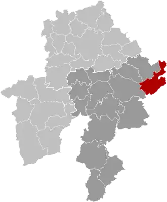 Расположение муниципалитета на карте провинции