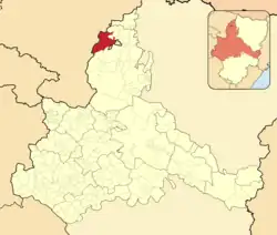 Расположение муниципалитета на карте провинции