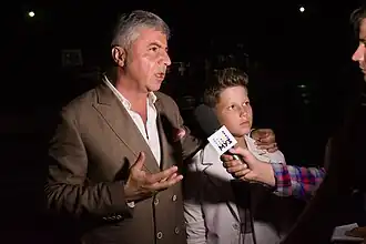 Сосо Павлиашвили и Андрей Бойко на интервью телеканалу Муз-ТВ