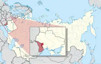 МолдавскаяАвтономная Социалистическая Советская Республика на карте