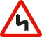 Curvas peligrosas hacia la izquierda