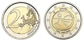 Испания, СЕРИЯ «10 ЛЕТ ВВЕДЕНИЯ ЕВРО», 2009