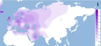 Распространение гаплогруппы I