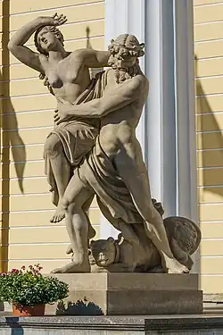 Похищение Прозерпины. 1811. Скульптурная группа перед зданием Горного института в Санкт-Петербурге. Архитектор А. Н. Воронихин. Скульптор В. И. Демут-Малиновский