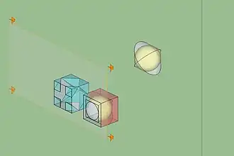 Метод Цзу Чунчжи (подобен методу неделимых) для вычисления объёма сферы включает вычисление объёма бицилиндра.
