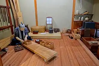 Макет жилища и мастерской столяра