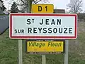 Знак на въезде в Сен-Жан-сюр-Ресуз