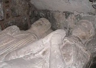 Могила Джеймса Дугласа и его жены Беатрис Синклер