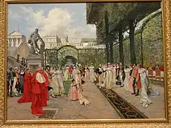 Наполеоновский приём в Компьенском дворце. Государственный Эрмитаж.