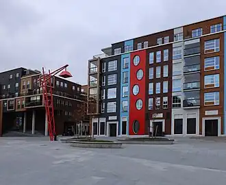 Жилые дома в квартале Ноблесснера, улица Стаапли (построены в 2018 году)