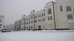 Вид на нечётную сторону переулка от площади Ленина, справа - бывший пассаж Второва