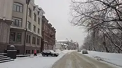 Вид на Обруб от улицы Бакунина