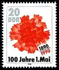ГДР (1990): 100 лет Первомаю&nbsp;(Sc #2811)