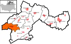 Штангероде на карте городского округа