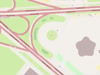 На карте населённого пункта