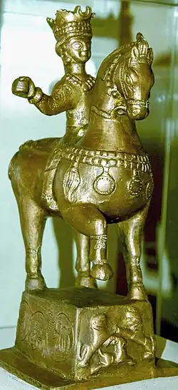 Qədim Naxçıvan ərazisindən aşkarlanmış Qafqaz Albaniyası hökmdarı Cavanşirin heykəli, Ermitaj