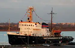 Судно-музей Stephan Jantzen проекта&nbsp;97Е в&nbsp;порту города Росток (Восточная Германия), 25&nbsp;ноября 2012&nbsp;года.