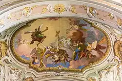 Д. Гран. Апофеоз церкви. Деталь росписи плафона