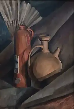 «Натюрморт с веером», 1917 г.Национальный музей искусств имени Гапара Айтиева, Бишкек, Кыргызстан.