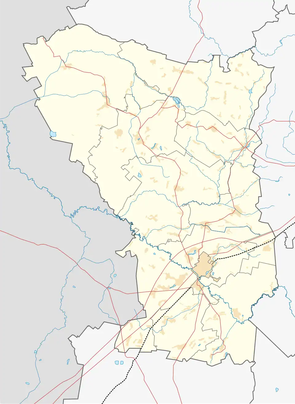 Вишневец на карте