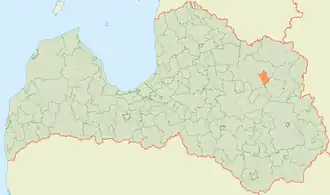 Страдская волость на карте