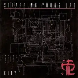 Обложка альбома Strapping Young Lad «City» (1997)