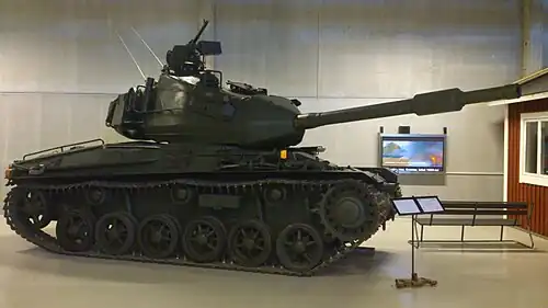 Strv 74 в военном музее Арсенален в Хараде