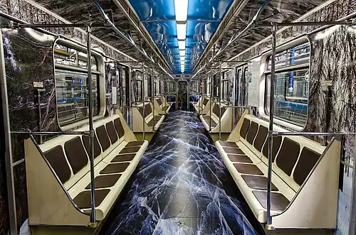 Салон промежуточного вагона