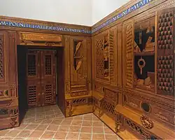 Студиоло Гвидобальдо да Монтефельтро из дворца в Губбио. Реплика в Метрополитен-музее в Нью-Йорке